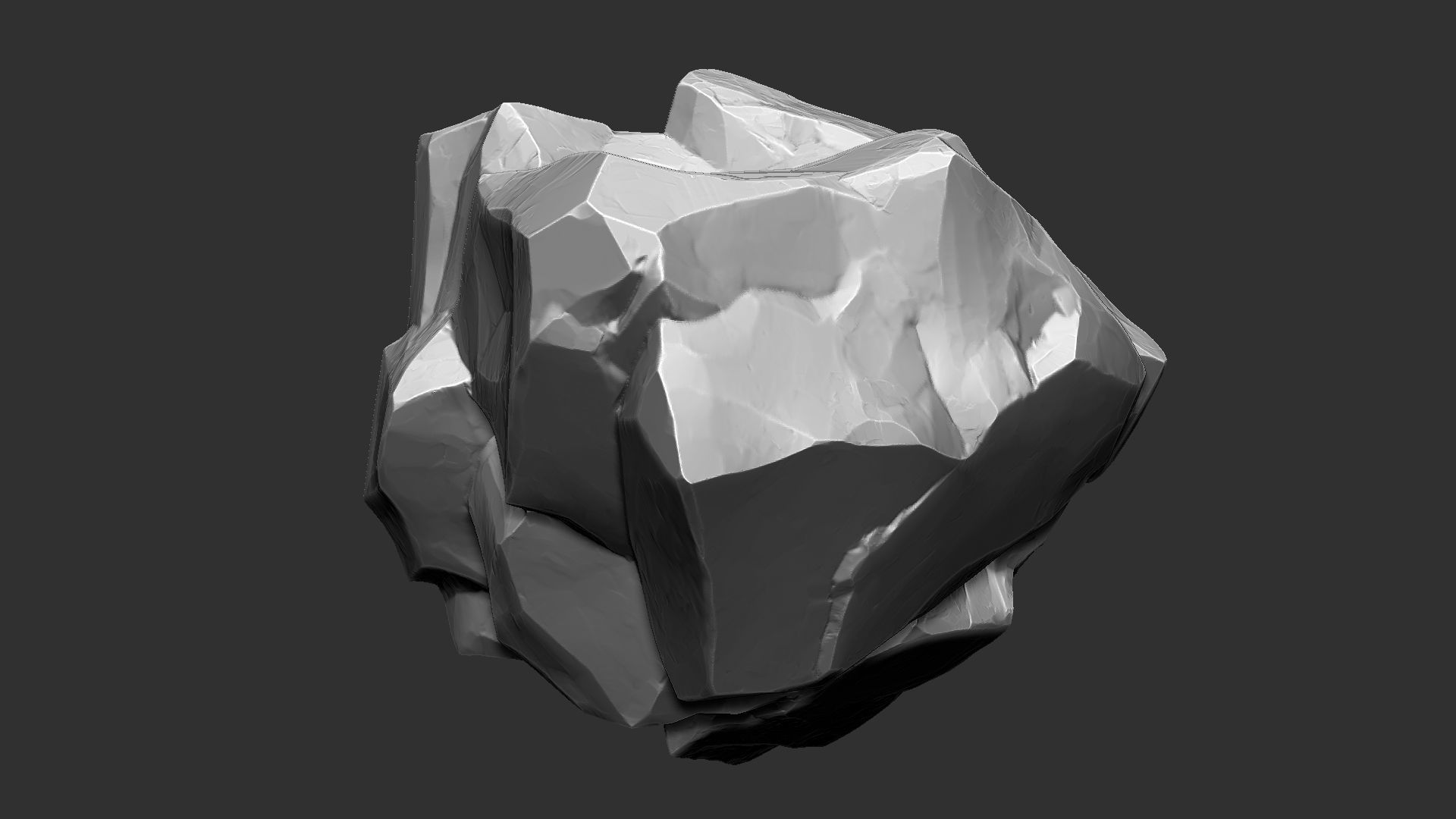 3D Mountain rock Zbrush sculpt 3D model_7