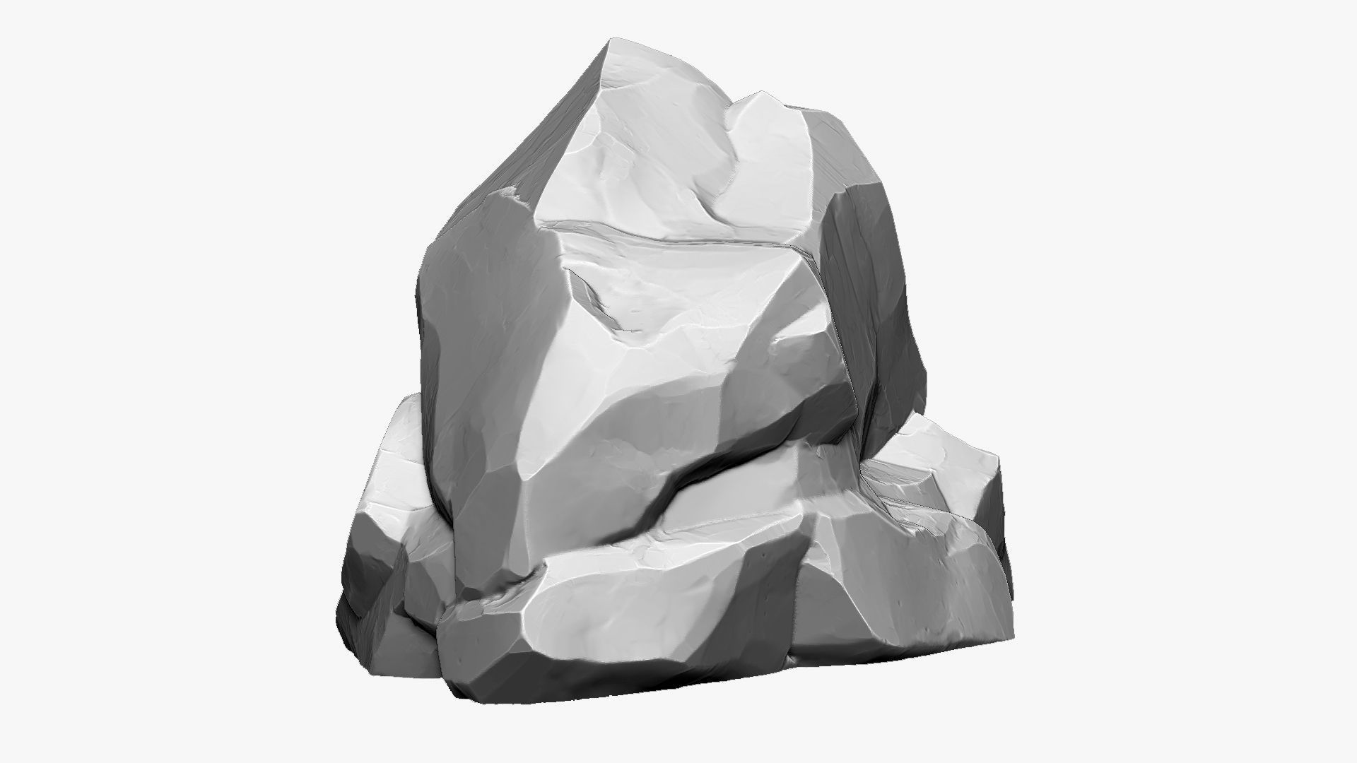 3D Mountain rock Zbrush sculpt 3D model_1