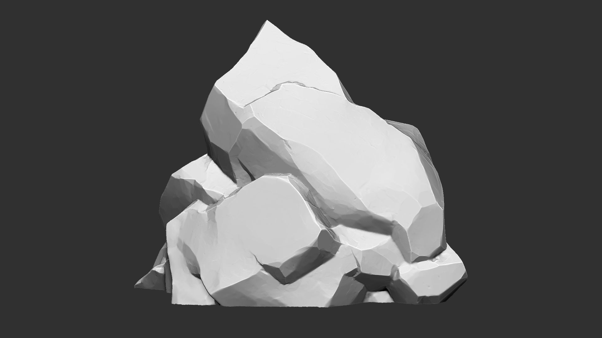 3D Mountain rock Zbrush sculpt 3D model_5