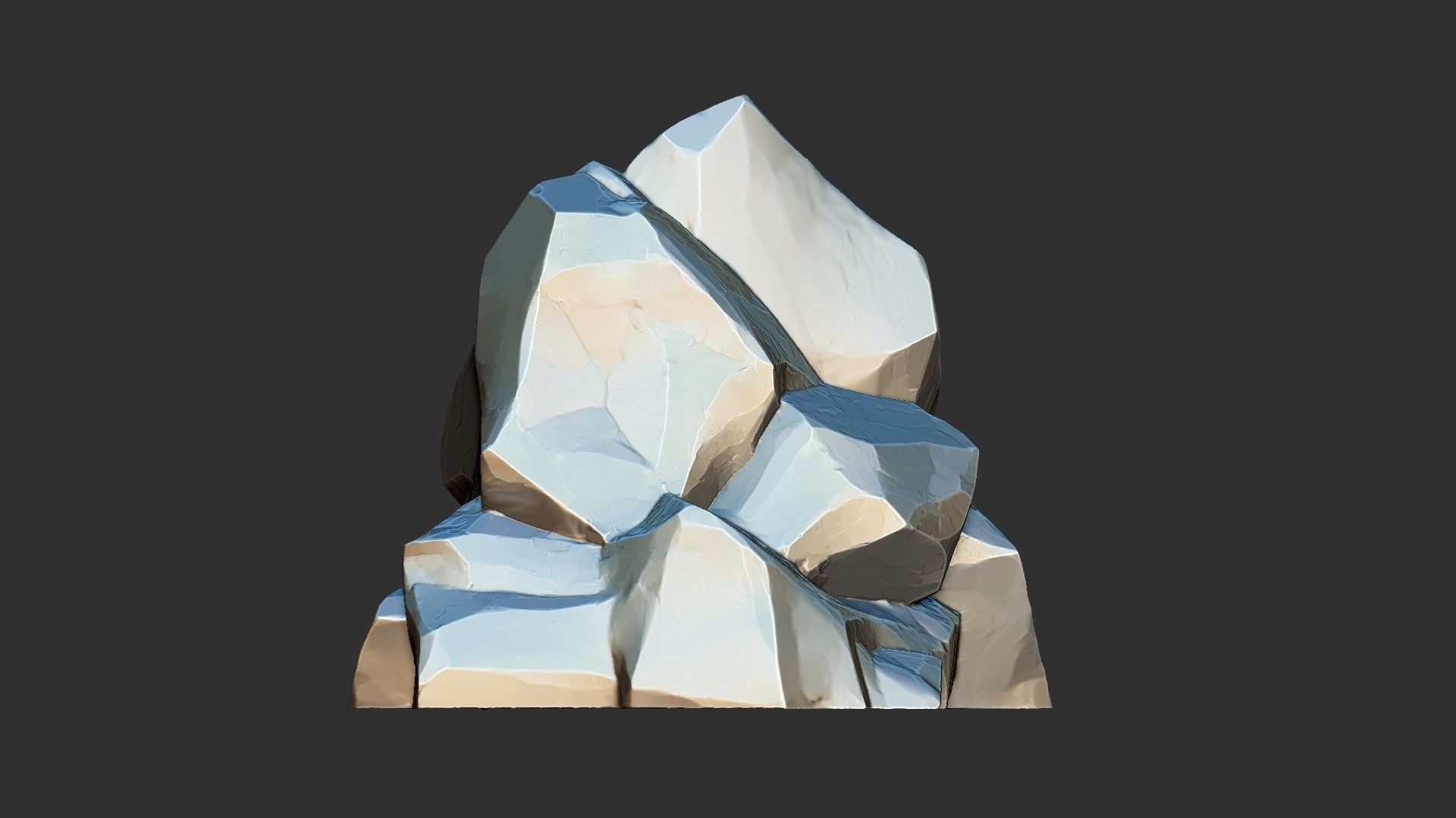 3D Mountain rock Zbrush sculpt 3D model_22