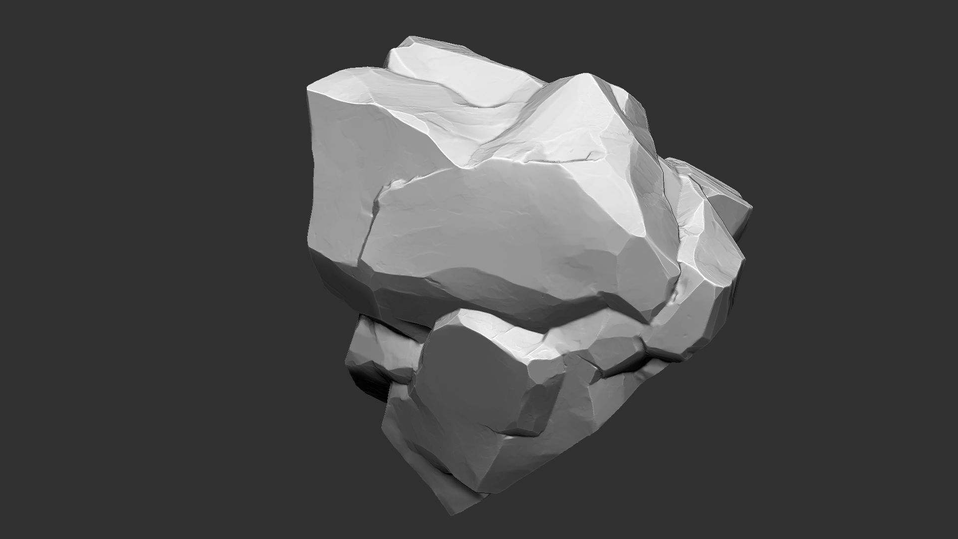 3D Mountain rock Zbrush sculpt 3D model_19