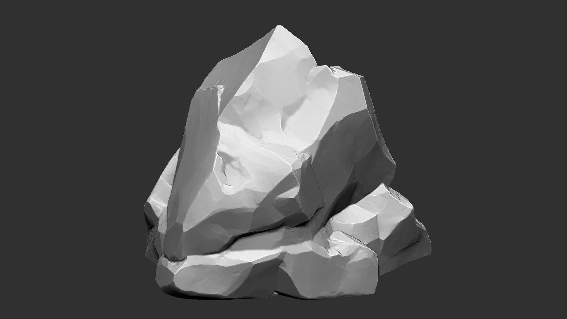 3D Mountain rock Zbrush sculpt 3D model_13