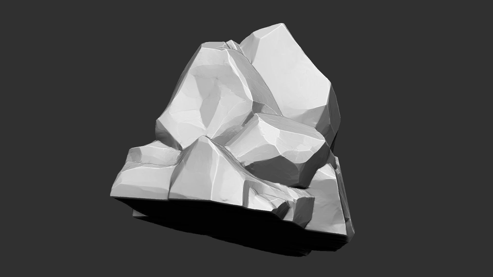 3D Mountain rock Zbrush sculpt 3D model_17