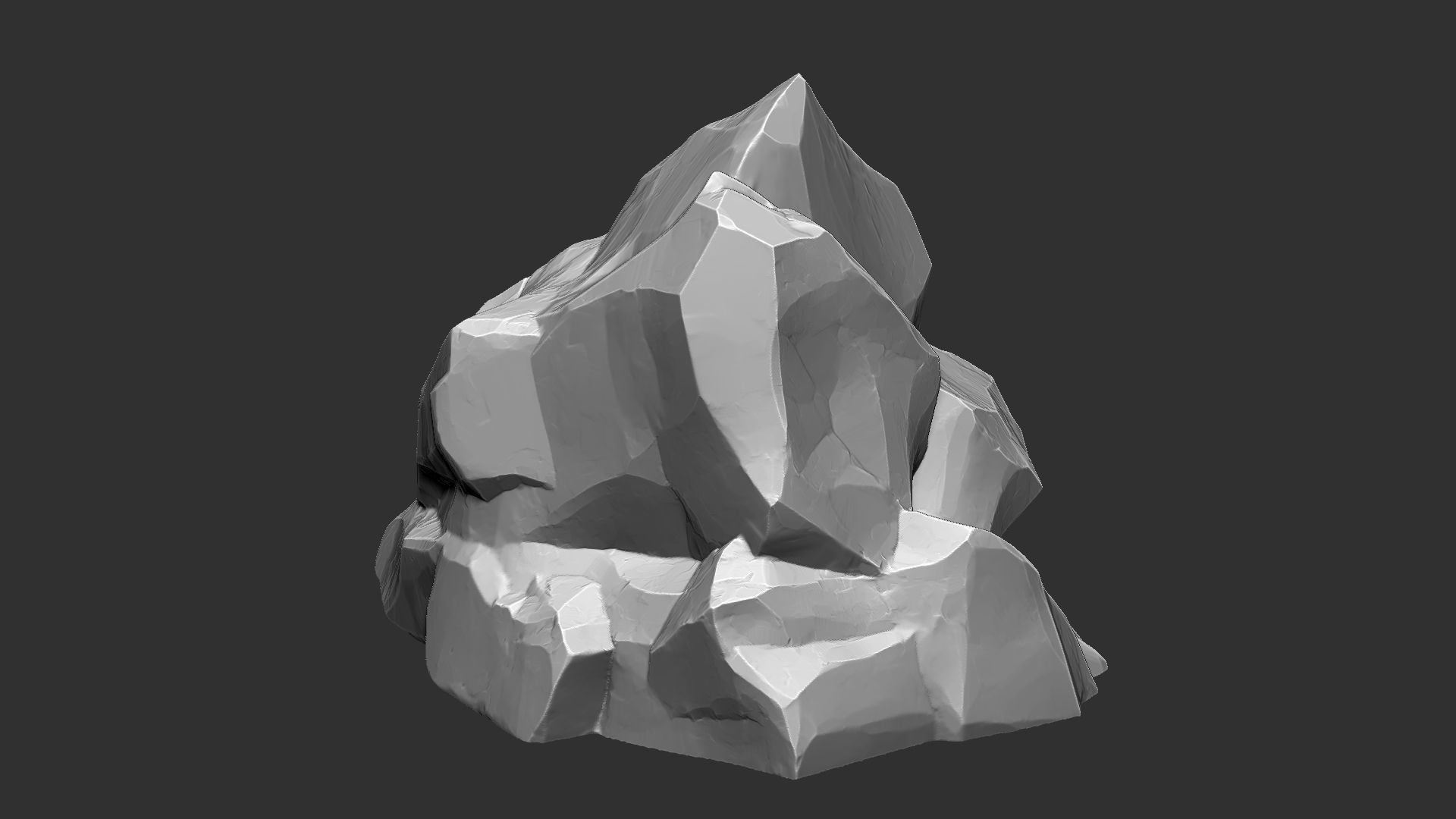 3D Mountain rock Zbrush sculpt 3D model_12