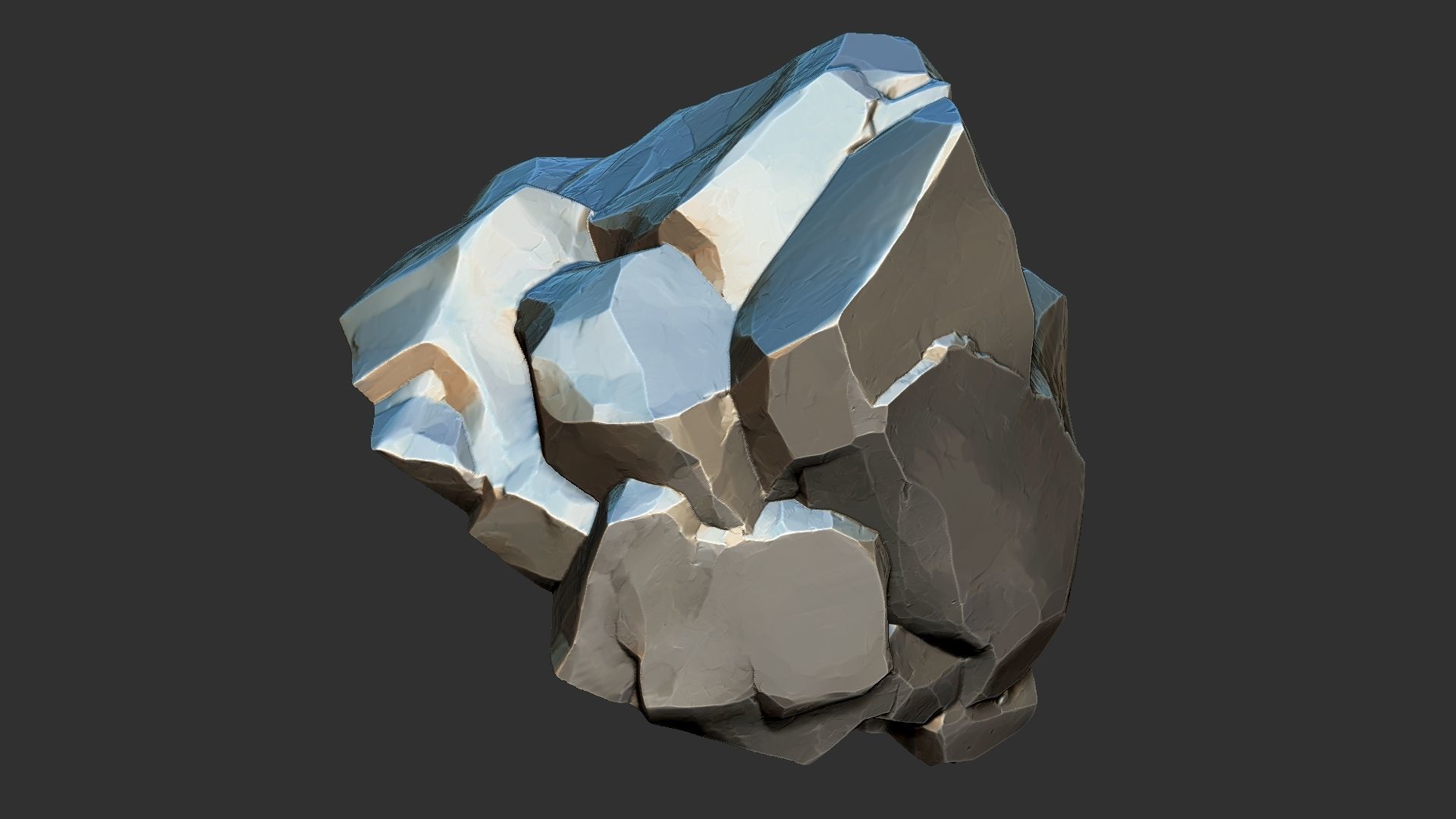 3D Mountain rock Zbrush sculpt 3D model_21