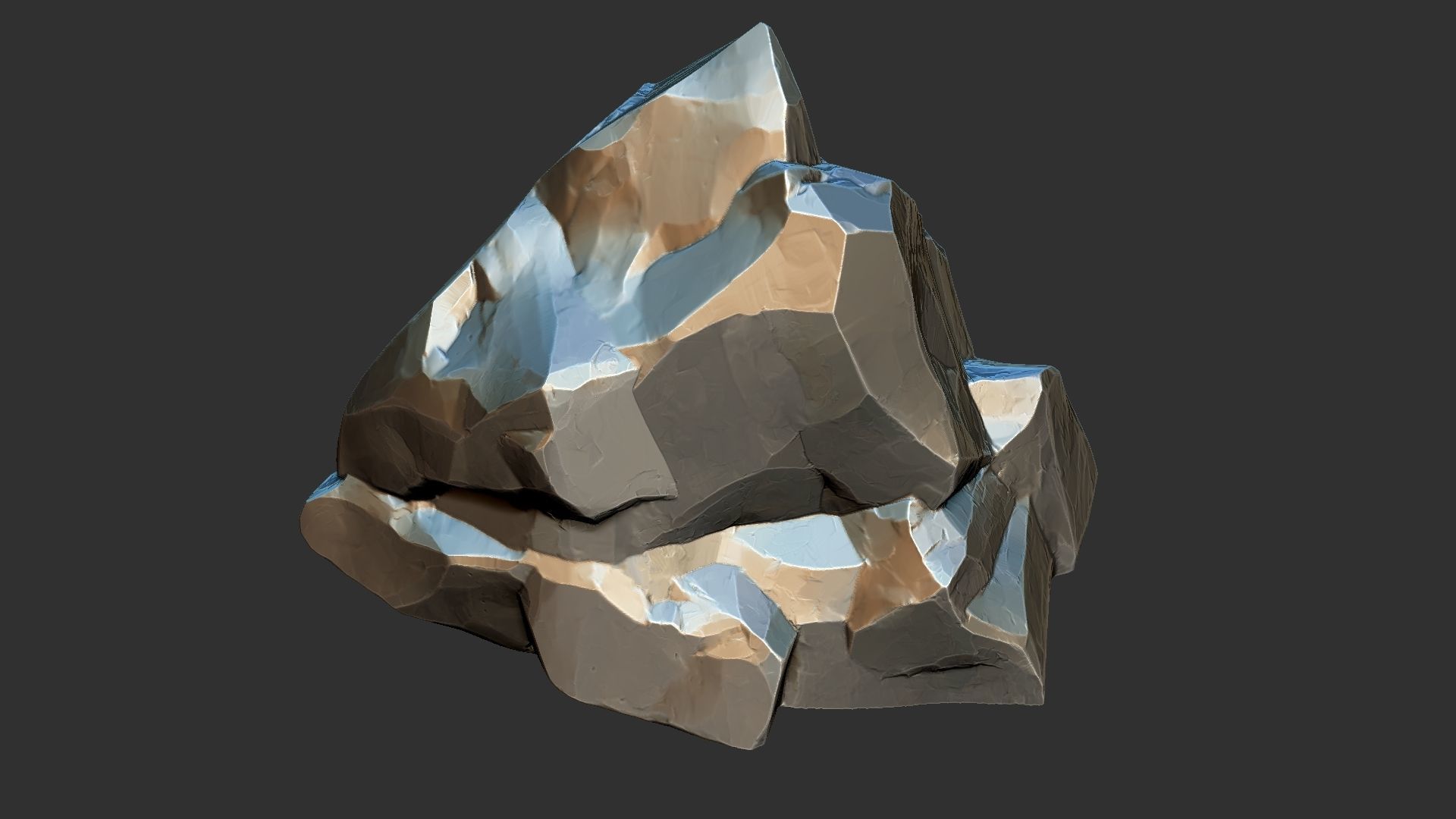 3D Mountain rock Zbrush sculpt 3D model_23