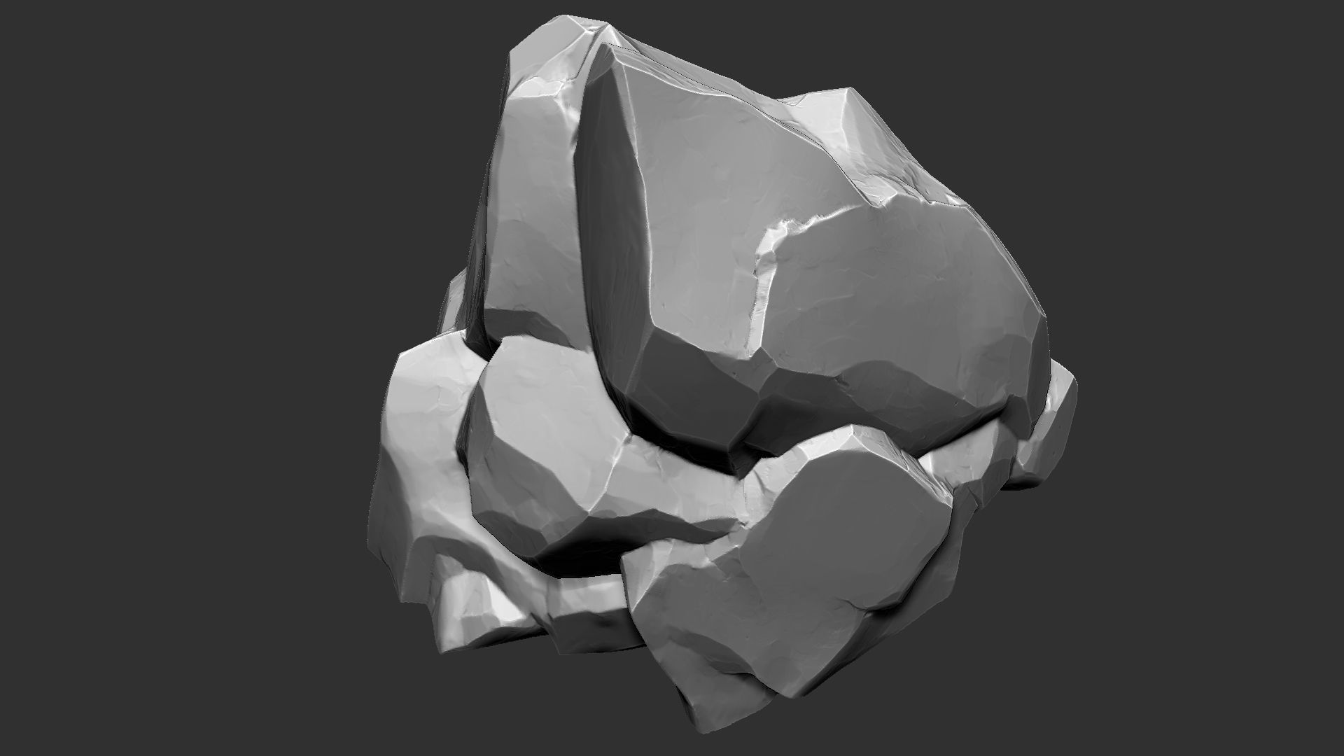 3D Mountain rock Zbrush sculpt 3D model_9