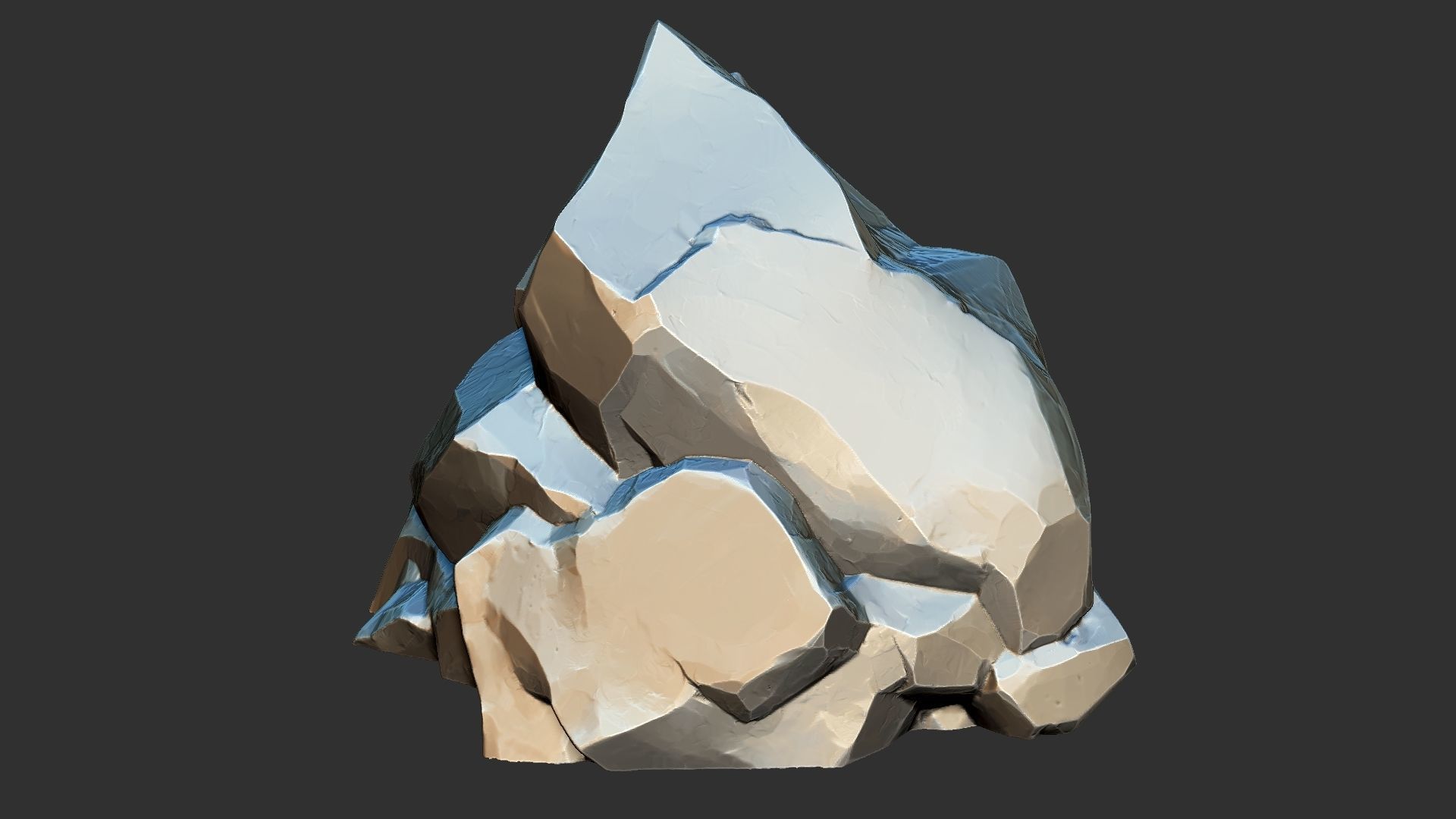 3D Mountain rock Zbrush sculpt 3D model_25
