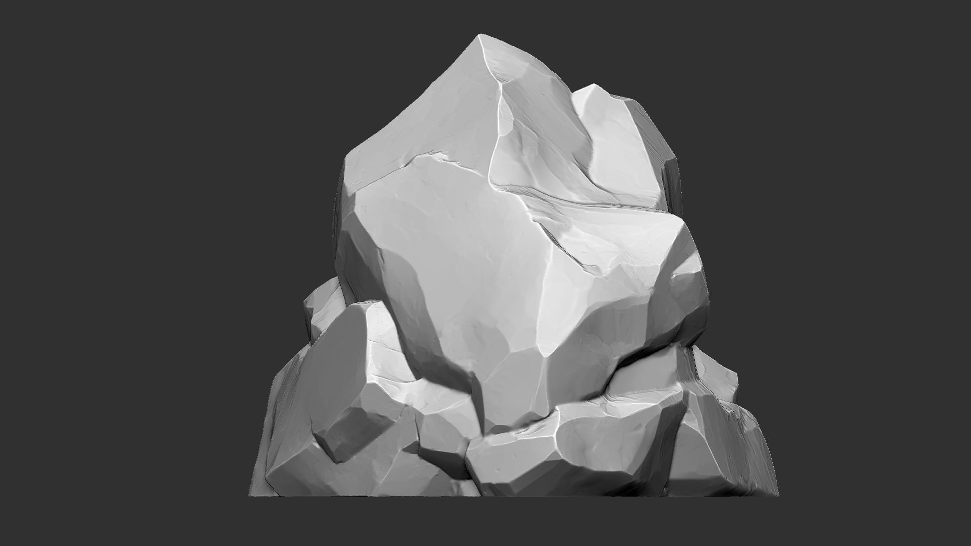 3D Mountain rock Zbrush sculpt 3D model_11