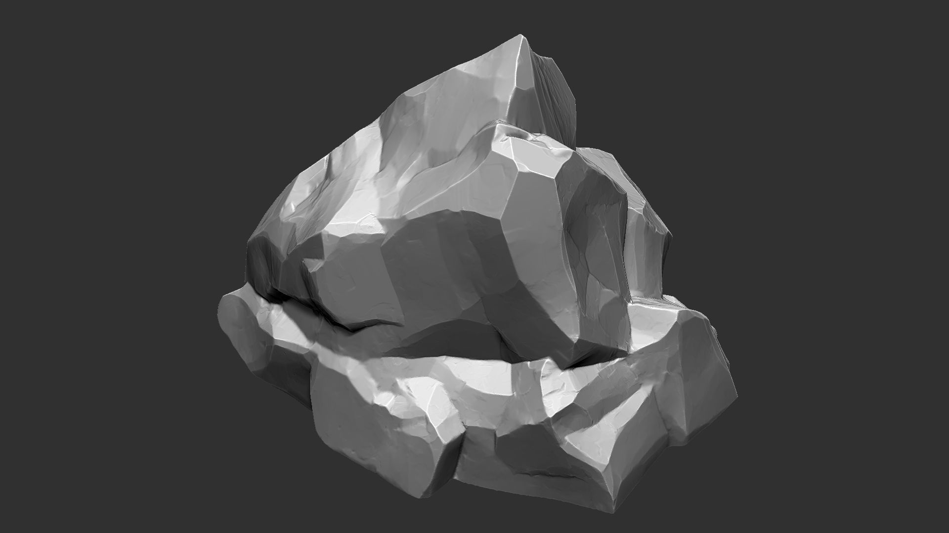 3D Mountain rock Zbrush sculpt 3D model_14