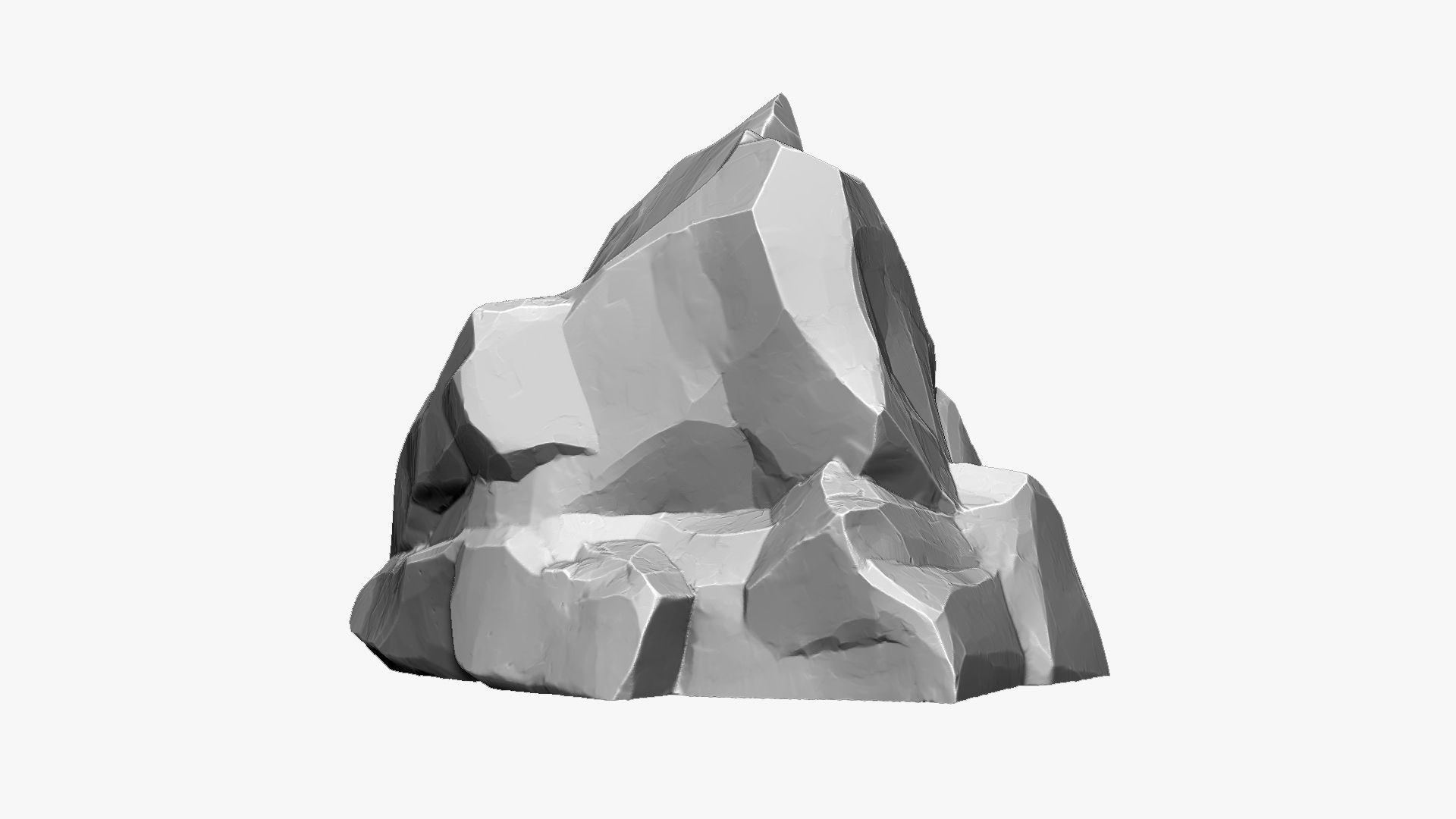 3D Mountain rock Zbrush sculpt 3D model_2