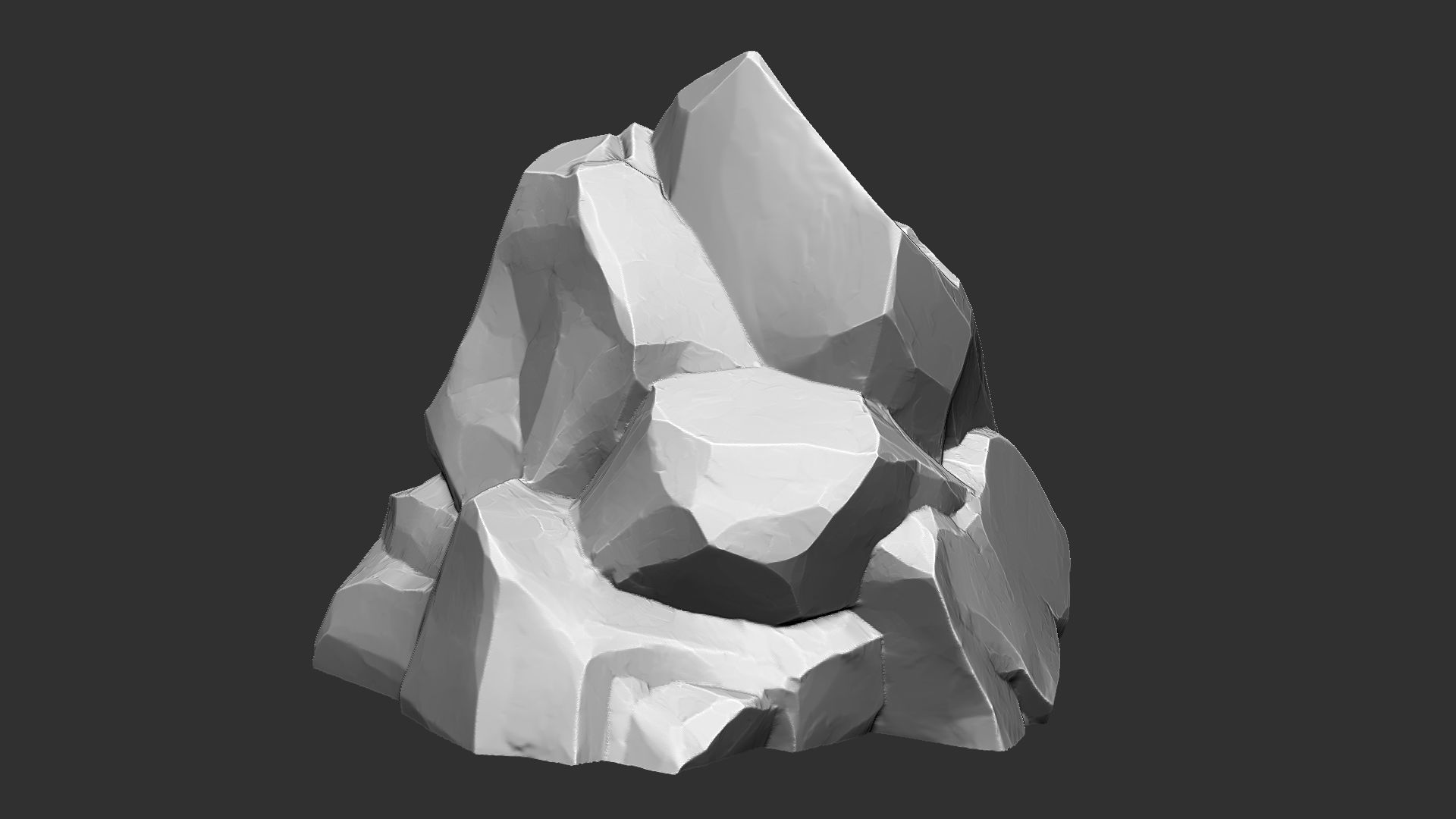 3D Mountain rock Zbrush sculpt 3D model_10