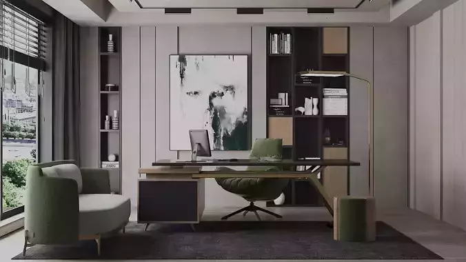Study Room-03 3D model