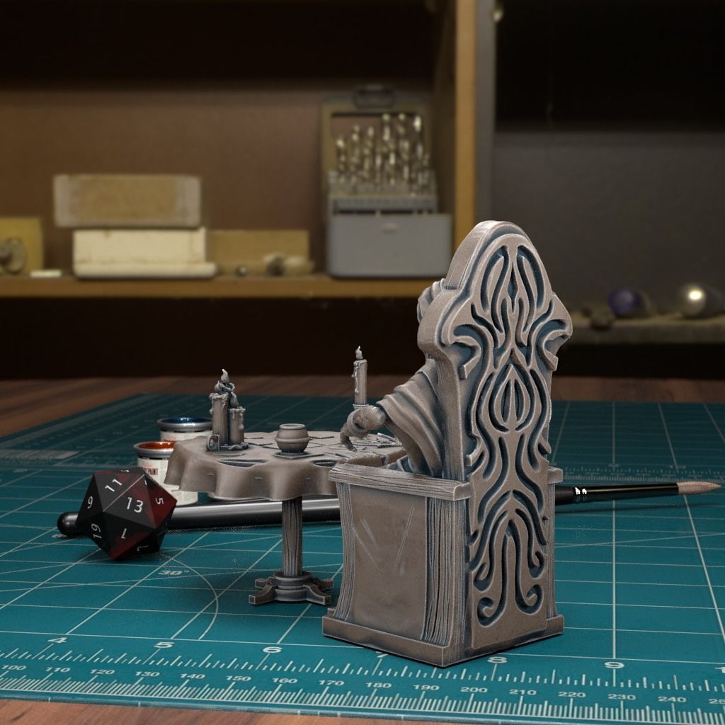 Curse of Strahd - Madam Eva - Pre-Supported 3D print model_1