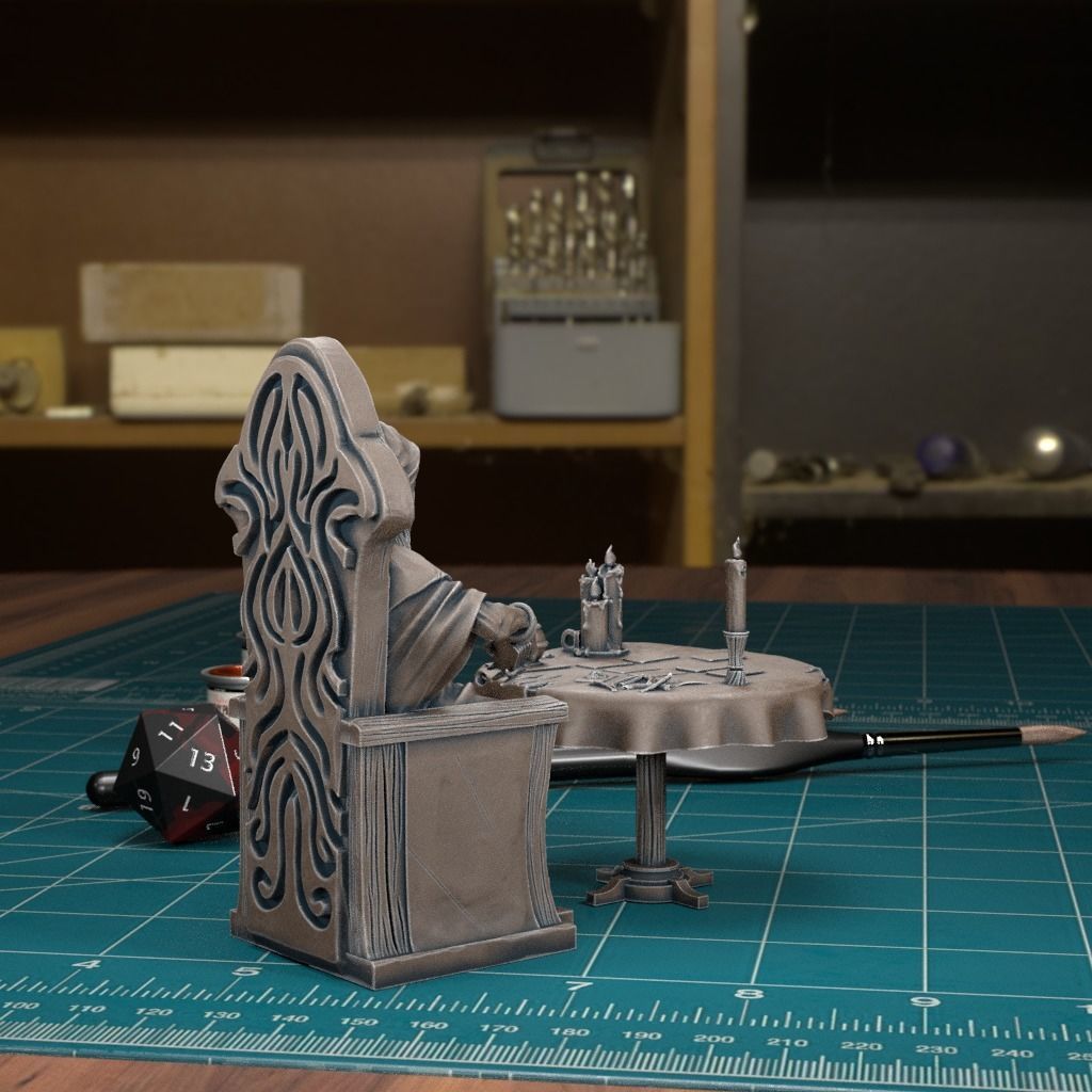 Curse of Strahd - Madam Eva - Pre-Supported 3D print model_2