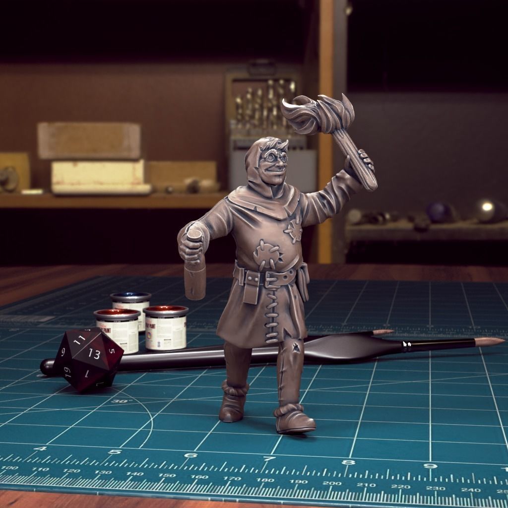 Mob Villager 16 - Pre-Supported 3D print model_3