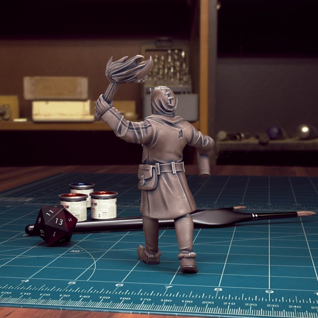 Mob Villager 16 - Pre-Supported 3D print model_1