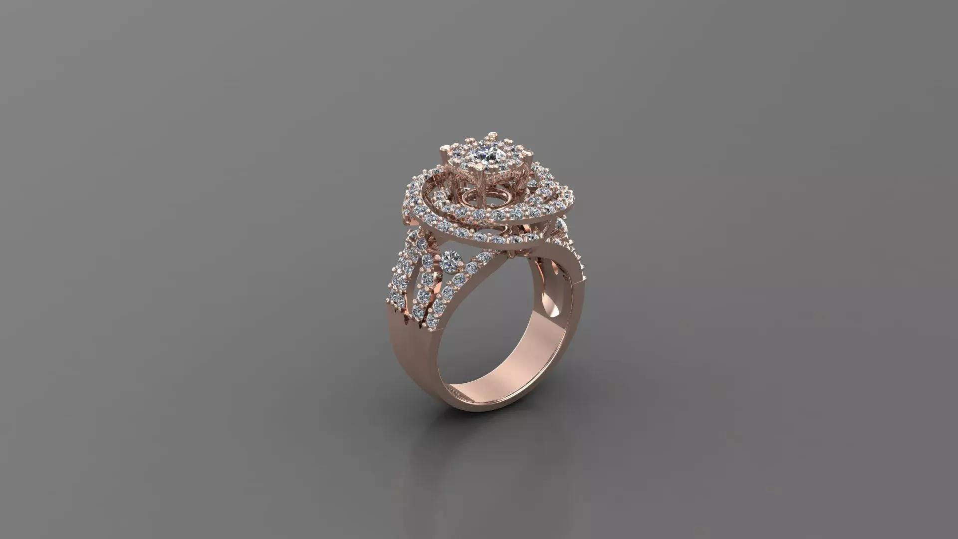Women Ring Diamond R14 3D print model