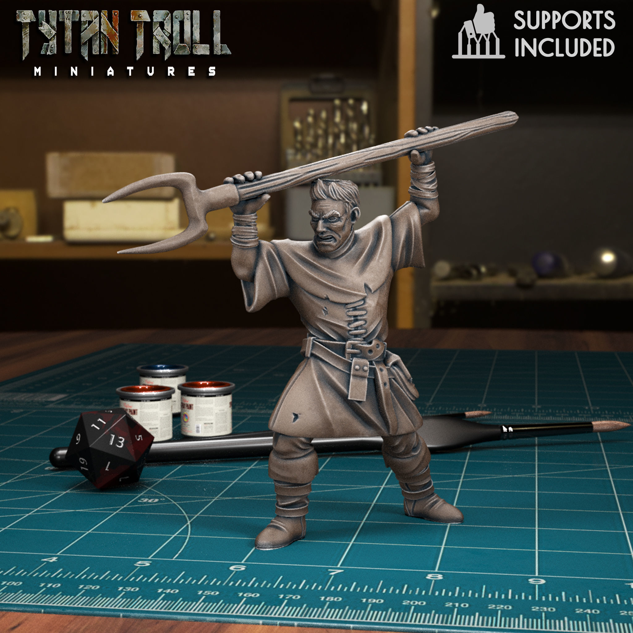 Mob Villager Pack 01 - Pre-Supported 3D print model_3