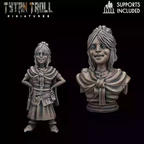 Curse of Strahd - Arabelle Mini Bust Combo - Pre-Supported