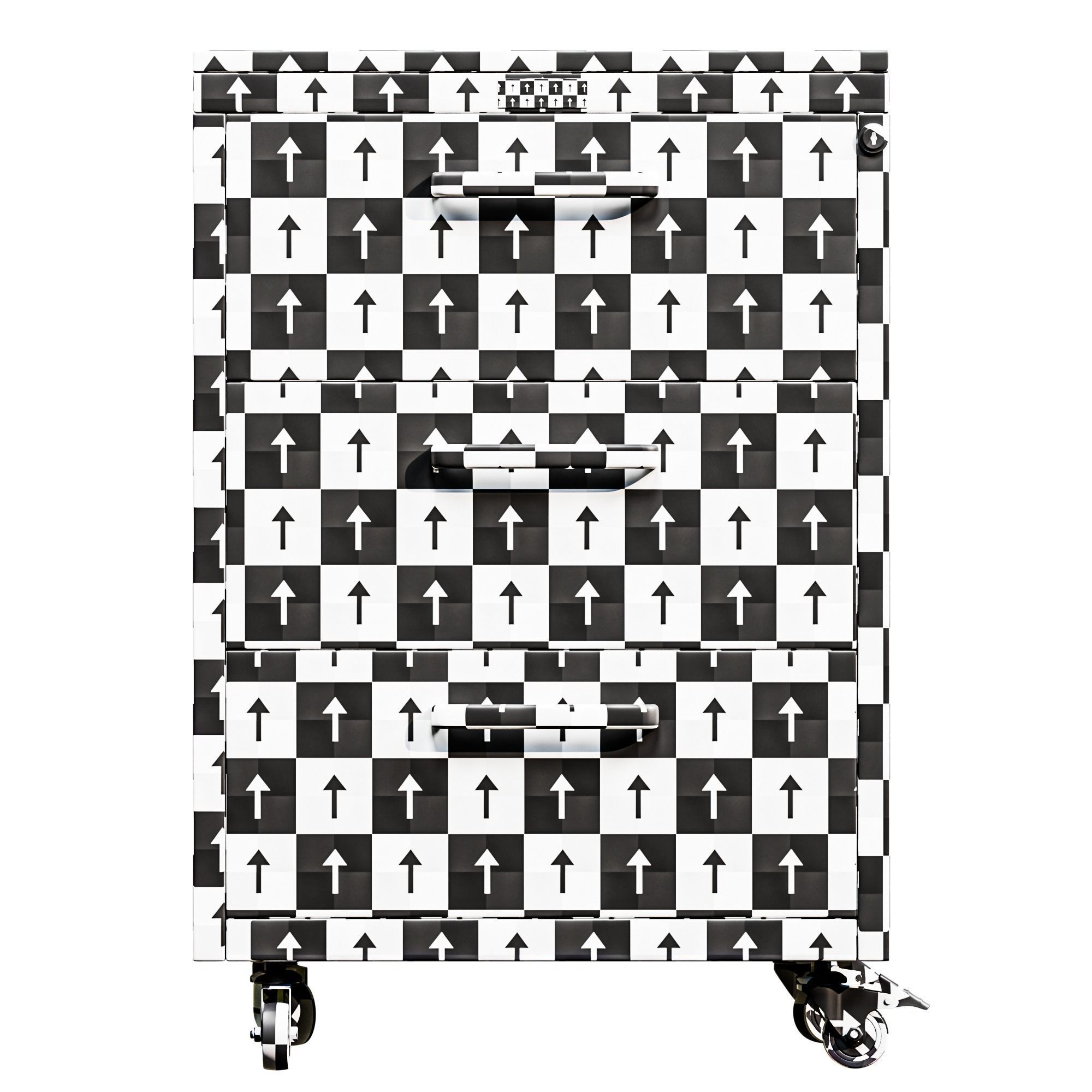 Cabinet Low-poly 3D model_10