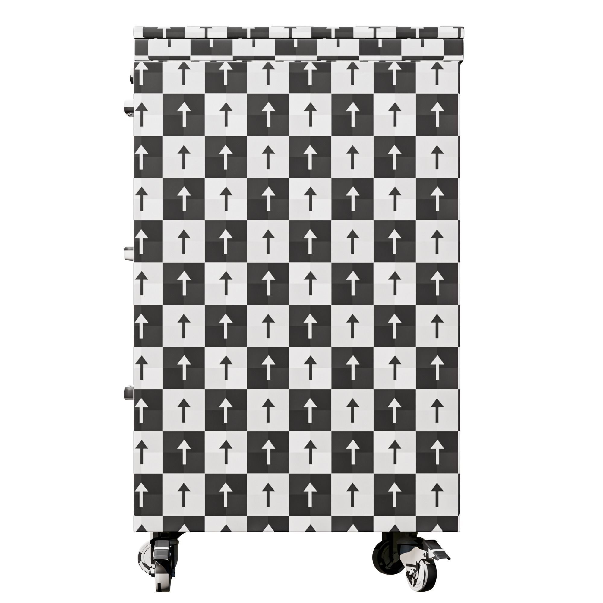 Cabinet Low-poly 3D model_11