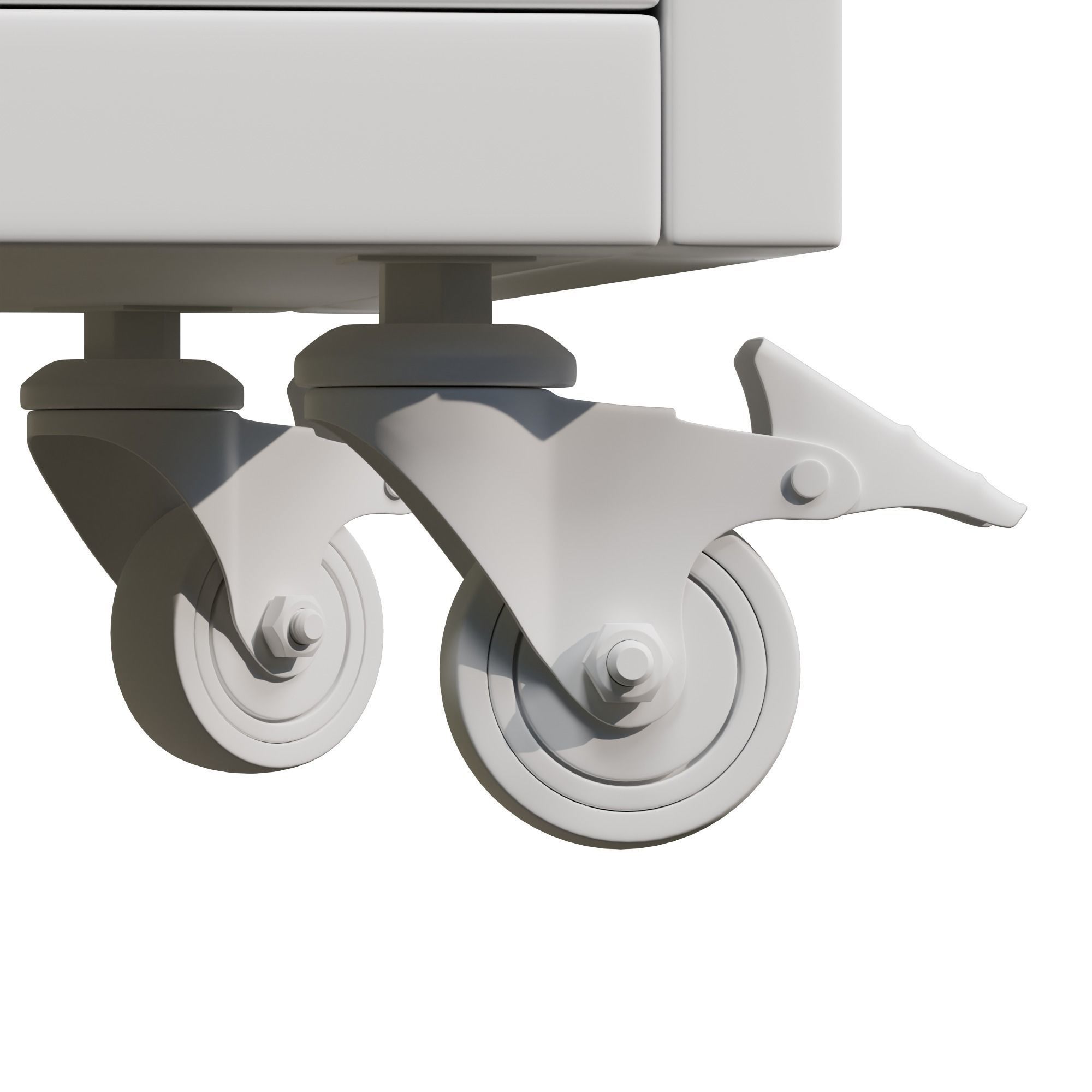 Cabinet Low-poly 3D model_9