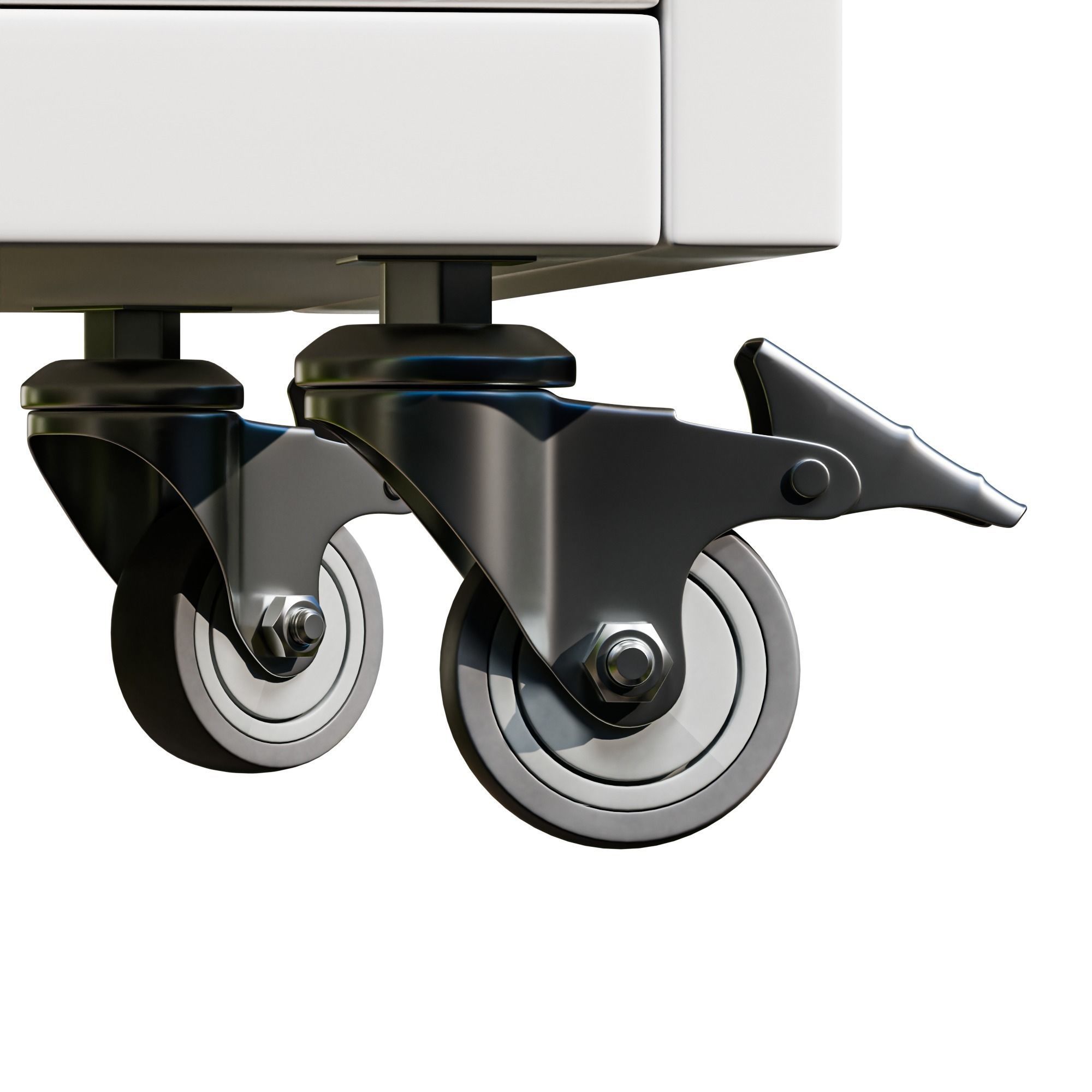 Cabinet Low-poly 3D model_7