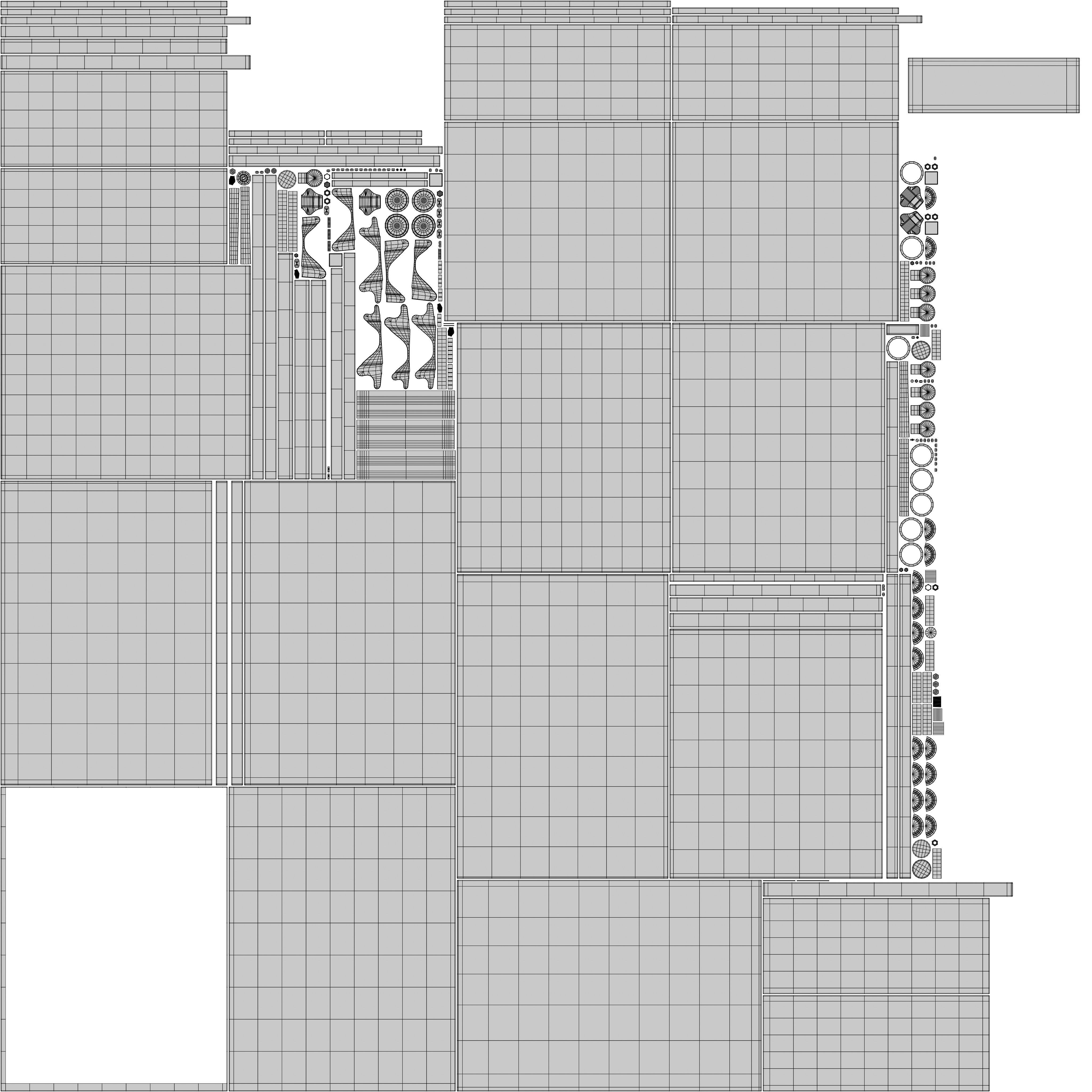 Cabinet Low-poly 3D model_15