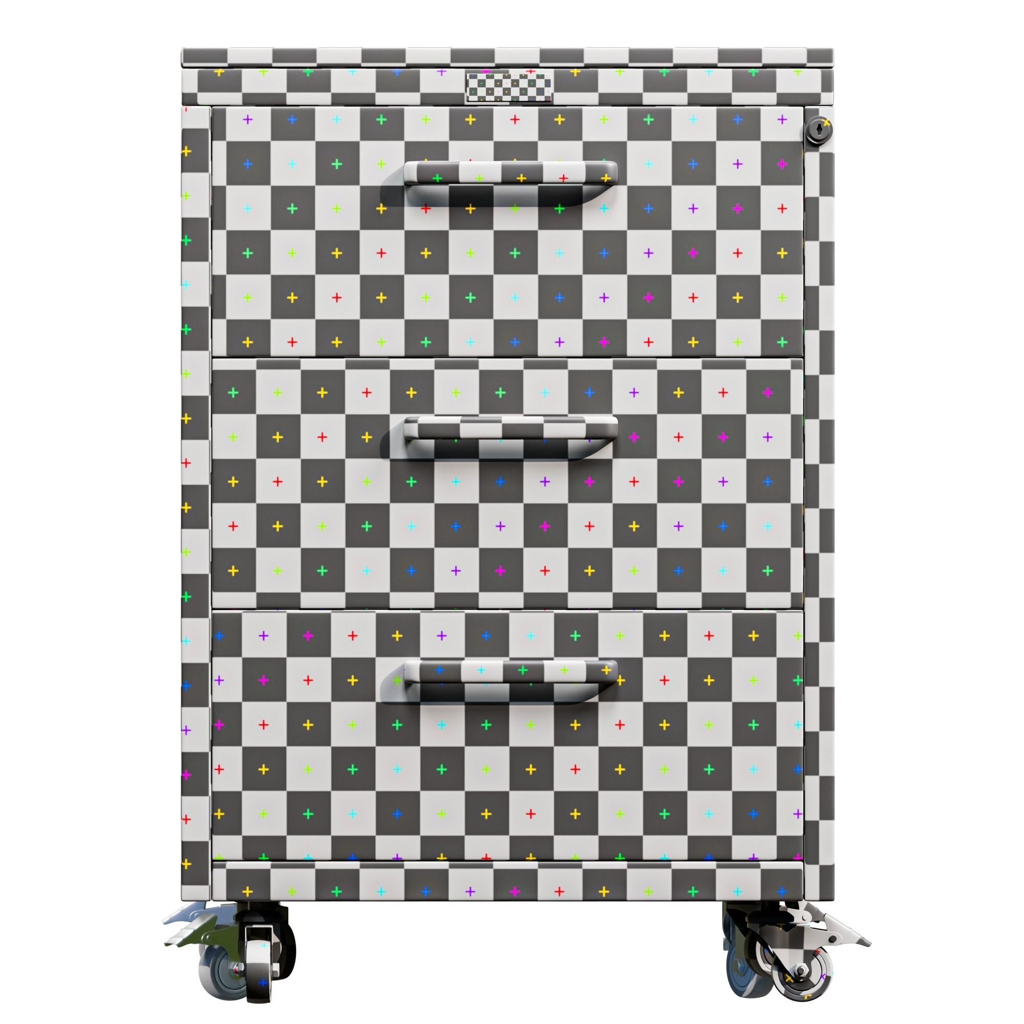 Cabinet Low-poly 3D model_12