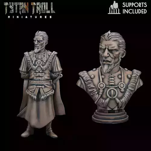 Curse of Strahd - Vargas Mini Bust Combo - Pre-Supported