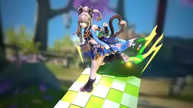 Kirara Genshin Impact 3D print model