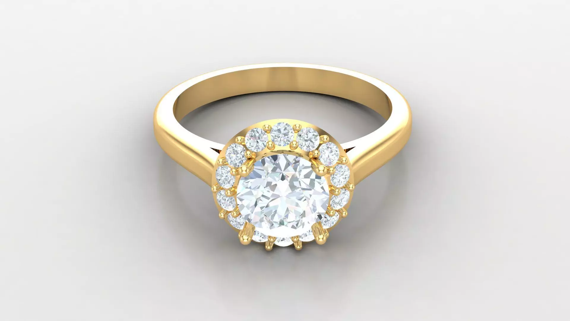 Women Diamond Ring Version 2 WM1 84 3D print model