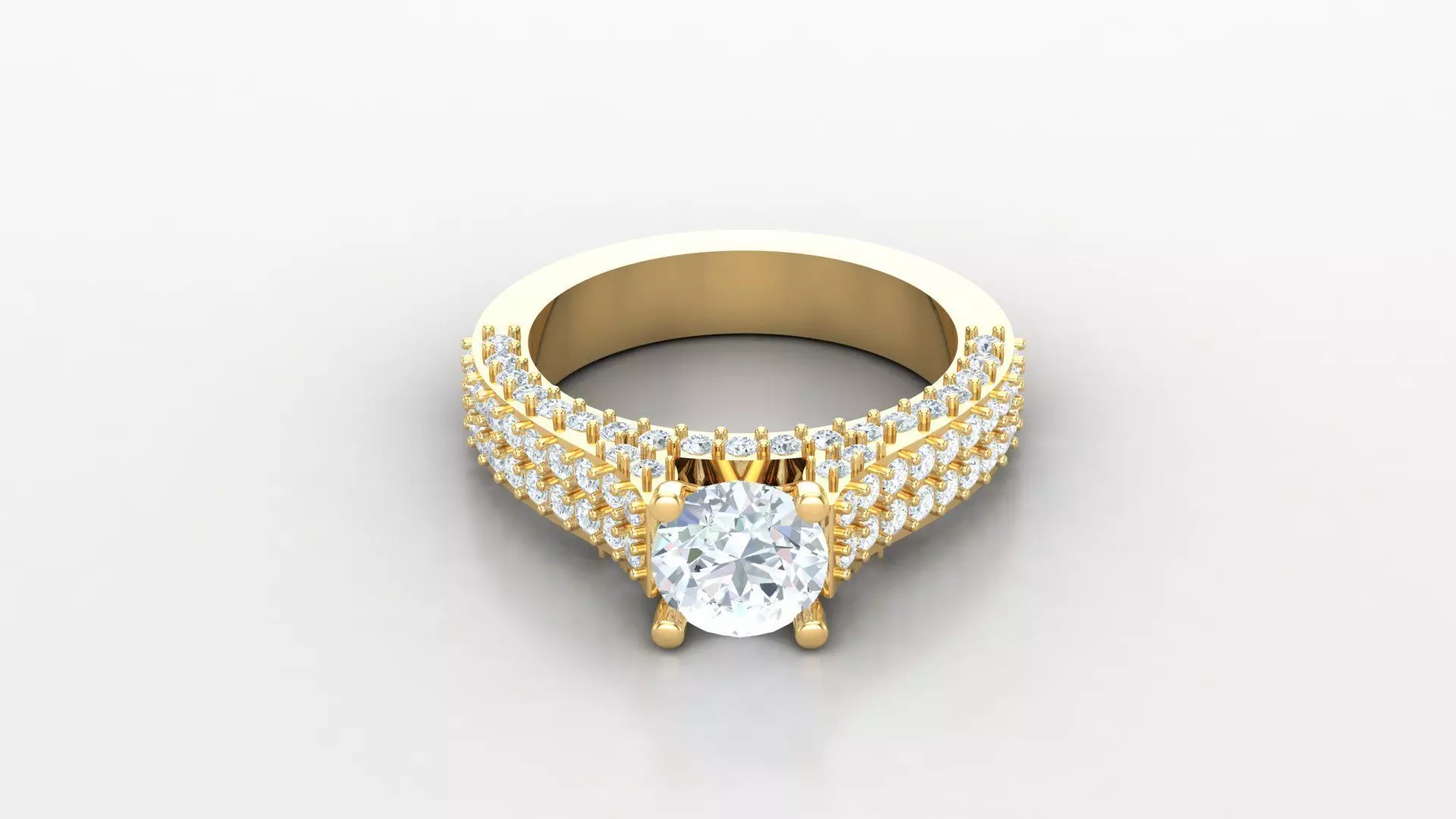 Women Diamond Ring Version 2 WM1 82 3D print model