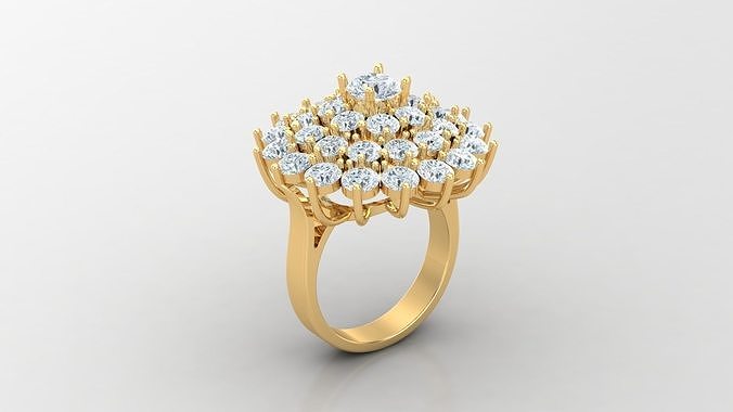 Women Diamond Ring Version 2 WM1  81 3D print model
