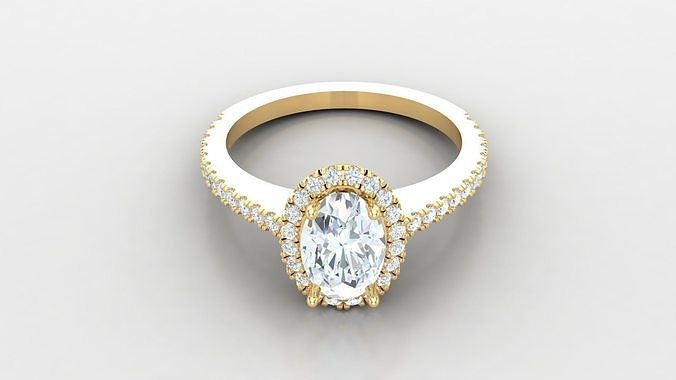 Women Diamond Ring Version 2 WM1  80 3D print model