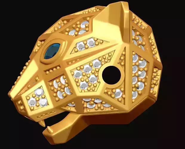 Head Panther Charm 3D print model