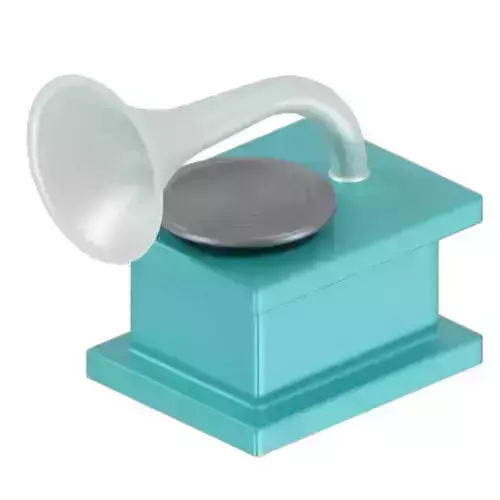 Kids Gramophone Toy 3D model