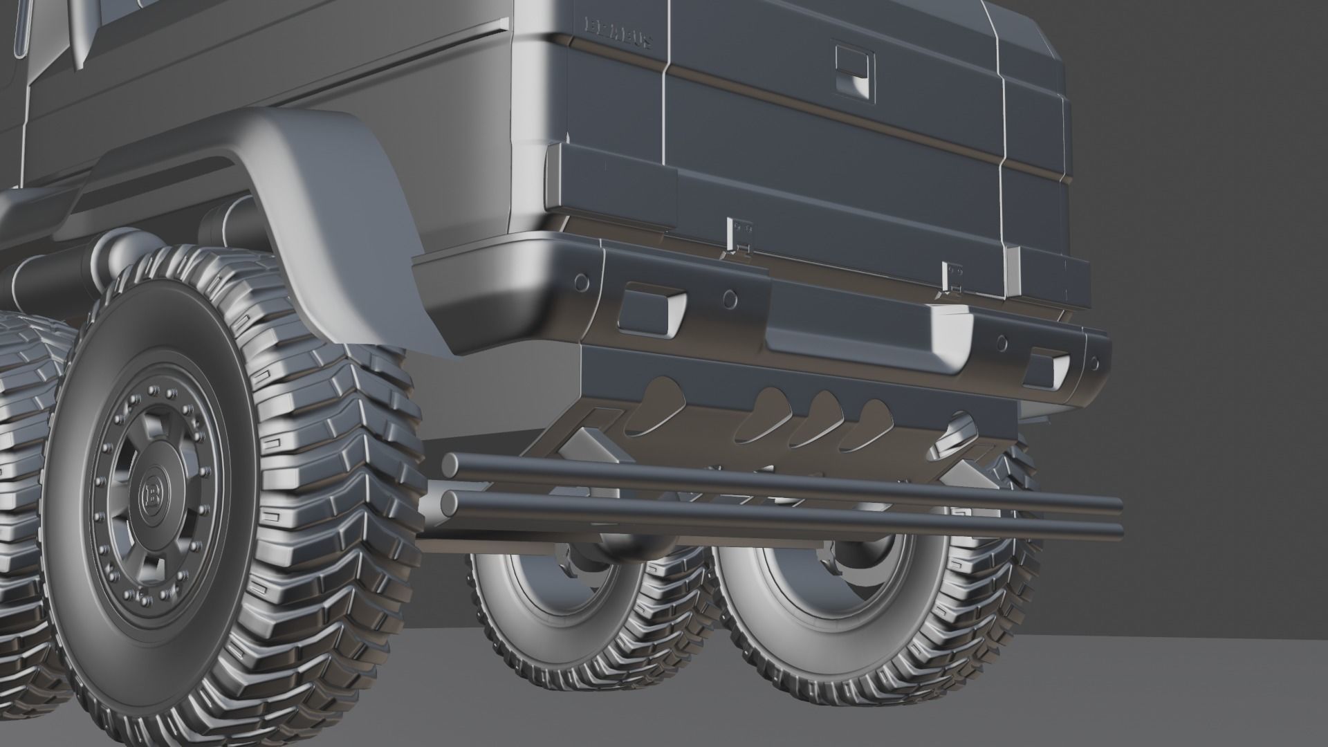 Brabus G63 Low-poly 3D model_22