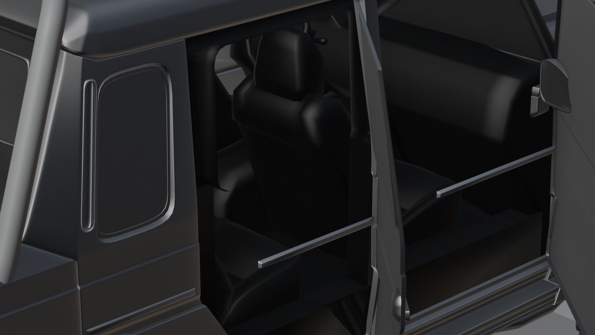 Brabus G63 Low-poly 3D model_13