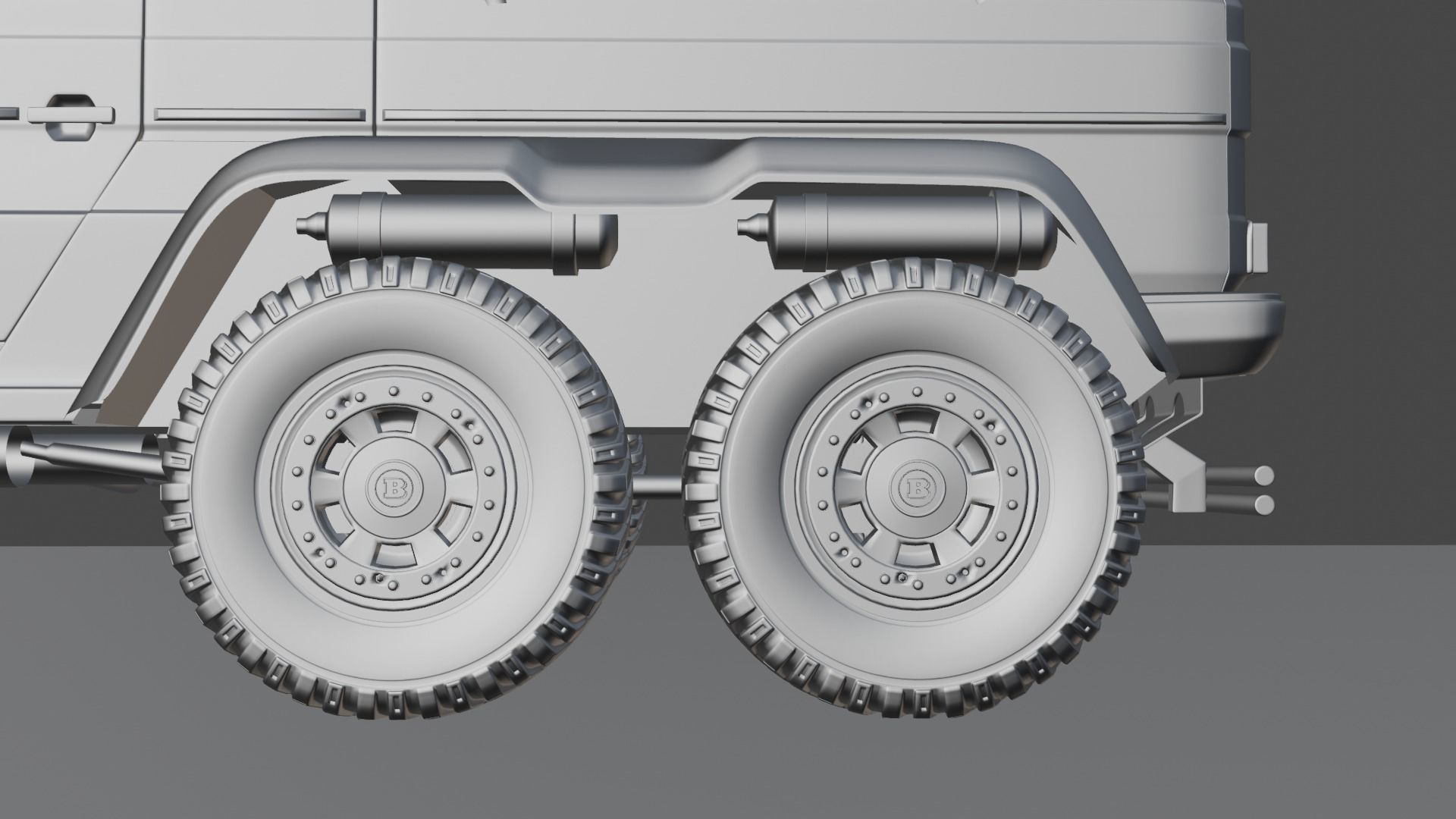 Brabus G63 Low-poly 3D model_16