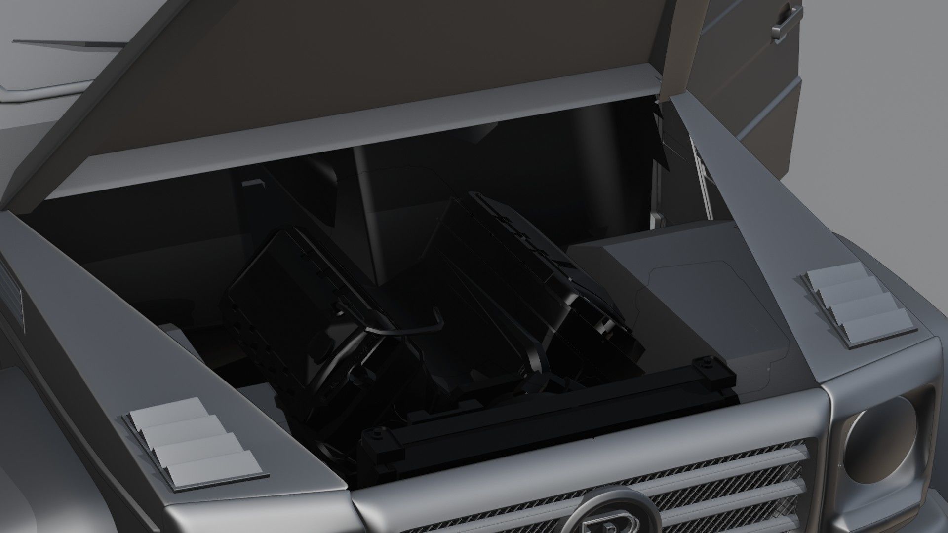 Brabus G63 Low-poly 3D model_14