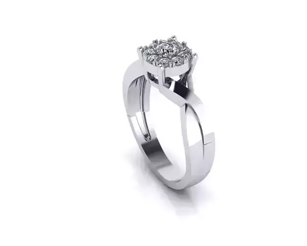 womans womens diamond ruby emerald Rings 3D print model