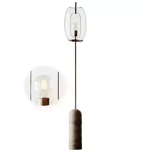 CAPULLO GLASS FLOOR LAMP 