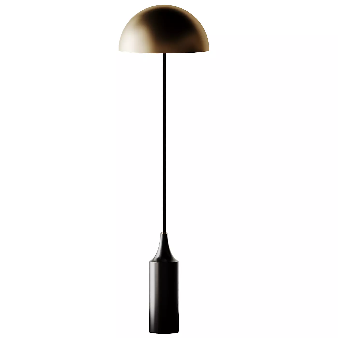 Hudson Steel Shade Floor Lamp from CB2 3D model_0