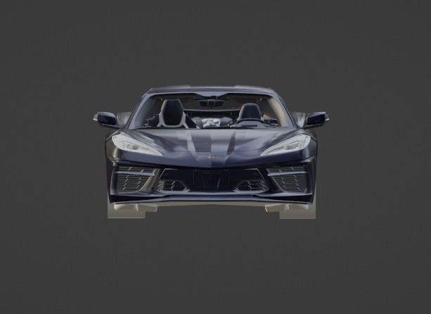 corvette c8 3D print model_2