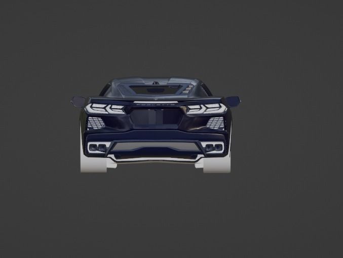corvette c8 3D print model_1