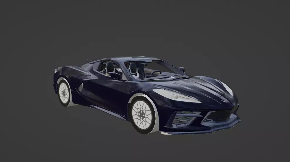 corvette c8 3D print model_0