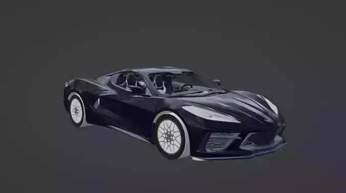 corvette c8 3D print model