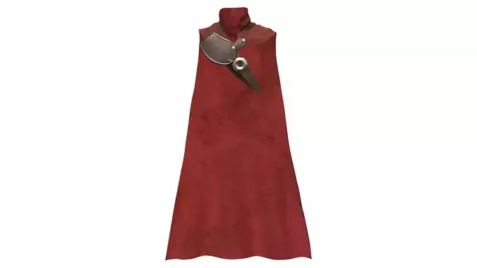 Roman Soldier Cape Low-poly 3D model